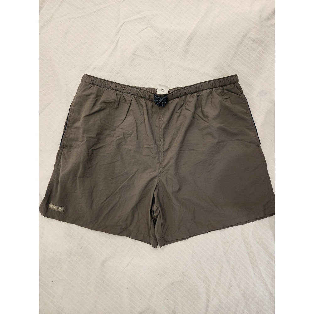 Columbia nylon board / swimming / casual shorts: lined, dark Green Mens XXL